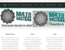 Tablet Screenshot of matedacticas.com